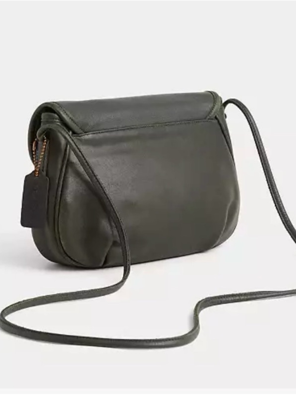 Vintage Coach Café Bag 4111 Black Leather Crossbody Made in USA - Picture 12 of 12